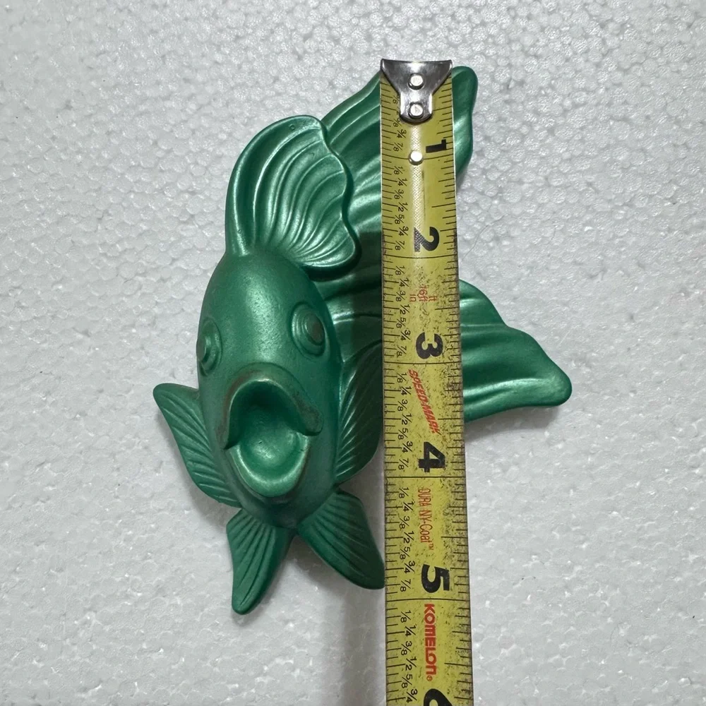 MCM Vintage 1964 Miller Studio Chalkware Fish Hanging Wall Plaques Plaster Set